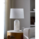 Hospitality furniture - Cream Linen Marble Table Lamp - www.oroatrade.com