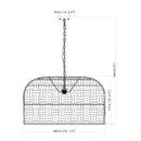 Hospitality furniture - Rattan Dome Pendant Lamp - www.oroatrade.com