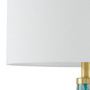 Hospitality furniture - Hand-painted Blue Glass Table Lamp - www.oroatrade.com