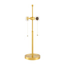 Hospitality furniture - White Linen Gold Table Lamp - www.oroatrade.com