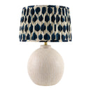 Hospitality furniture - Blue Patterned Fabric Table Lamp - www.oroatrade.com