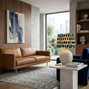Hospitality furniture - Blue Patterned Fabric Table Lamp - www.oroatrade.com