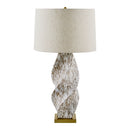 Modern European furniture - Twisted Ceramic Accent Table Lamp - www.oroatrade.com
