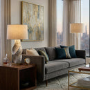 Modern European furniture - Twisted Ceramic Accent Table Lamp - www.oroatrade.com
