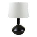 Modern European furniture - Ceramic White Linen Table Lamp - www.oroatrade.com