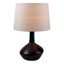 Modern European furniture - Ceramic White Linen Table Lamp - www.oroatrade.com