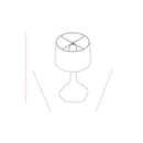 Modern European furniture - Ceramic White Linen Table Lamp - www.oroatrade.com
