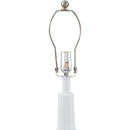 Modern European furniture - Ceramic White Linen Table Lamp - www.oroatrade.com