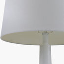 Modern European furniture - Ceramic White Linen Table Lamp - www.oroatrade.com