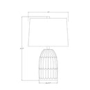Hospitality furniture - White Linen Accent Table Lamp - www.oroatrade.com