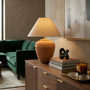 Hospitality furniture - Glazed Brown Ceramic Table Lamp - www.oroatrade.com