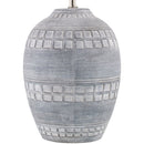 Modern European furniture - Ceramic Fluted Linen Table Lamps (2) - www.oroatrade.com