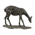 Modern European furniture - Antiqued Iron Deer Sculpture - www.oroatrade.com