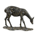 Modern European furniture - Antiqued Iron Deer Sculpture - www.oroatrade.com