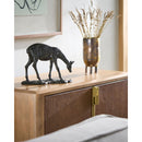 Modern European furniture - Antiqued Iron Deer Sculpture - www.oroatrade.com