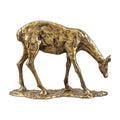 Modern European furniture - Antiqued Iron Deer Sculpture - www.oroatrade.com