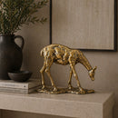 Modern European furniture - Antiqued Iron Deer Sculpture - www.oroatrade.com