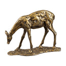Modern European furniture - Antiqued Iron Deer Sculpture - www.oroatrade.com