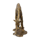 Modern European furniture - Antiqued Iron Deer Sculpture - www.oroatrade.com