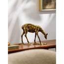Modern European furniture - Antiqued Iron Deer Sculpture - www.oroatrade.com