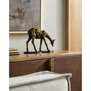 Modern European furniture - Antiqued Iron Deer Sculpture - www.oroatrade.com