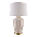 Hospitality furniture - White Rattan Accent Table Lamp - www.oroatrade.com