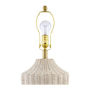 Hospitality furniture - White Rattan Accent Table Lamp - www.oroatrade.com