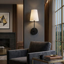 Modern European furniture - White Cotton Shade Wall Lamp  - www.oroatrade.com