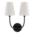 Modern European furniture - White Cotton 2-Light Wall Lamp  - www.oroatrade.com