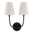 Modern European furniture - White Cotton 2-Light Wall Lamp  - www.oroatrade.com