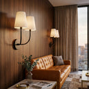 Modern European furniture - White Cotton 2-Light Wall Lamp  - www.oroatrade.com