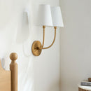 Modern European furniture - White Cotton 2-Light Wall Lamp  - www.oroatrade.com