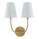 Modern European furniture - White Cotton 2-Light Wall Lamp  - www.oroatrade.com
