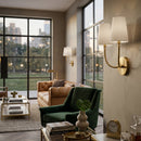 Modern European furniture - White Cotton 2-Light Wall Lamp  - www.oroatrade.com