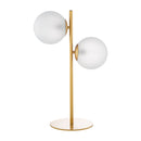 Hospitality furniture - Dual White Glass Table Lamp - www.oroatrade.com