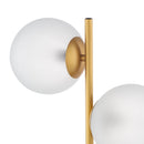 Hospitality furniture - Dual White Glass Table Lamp - www.oroatrade.com