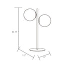 Hospitality furniture - Dual White Glass Table Lamp - www.oroatrade.com
