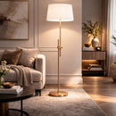 Hospitality furniture - Antiqued Metallic Floor Lamp - www.oroatrade.com