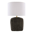 Modern European furniture - Rattan Base Linen Table Lamp  - www.oroatrade.com