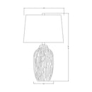 Contract furniture - Rustic White Ceramic Table Lamp - www.oroatrade.com