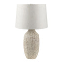 Contract furniture - Rustic White Ceramic Table Lamp - www.oroatrade.com