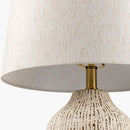 Contract furniture - Rustic White Ceramic Table Lamp - www.oroatrade.com