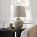 Contract furniture - Chrome White Ceramic Table Lamp - www.oroatrade.com