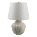 Contract furniture - Chrome White Ceramic Table Lamp - www.oroatrade.com