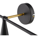 Contract furniture - Conical Black 3-Light Wall Lamp - www.oroatrade.com