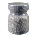 Modern European furniture - Textured Ceramic Hourglass Garden Stool - www.oroatrade.com