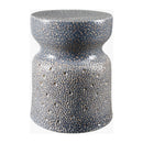 Modern European furniture - Textured Ceramic Hourglass Garden Stool - www.oroatrade.com