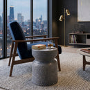 Modern European furniture - Textured Ceramic Hourglass Garden Stool - www.oroatrade.com