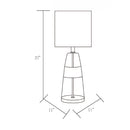 Contract furniture - Clear Glass Accent Table Lamp - www.oroatrade.com