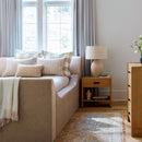 Contract furniture - Glazed Gray Ceramic Table Lamp - www.oroatrade.com